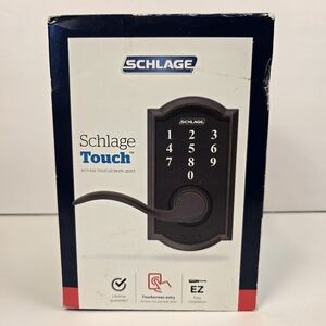New Schlage FE695 V CAM 716 ACC Electric Touch Screen Entry Lock and Lever
